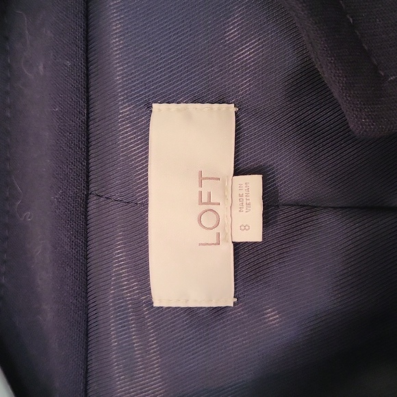 Loft Size 8 Navy Heavy Shacket NWOT - Picture 3 of 6